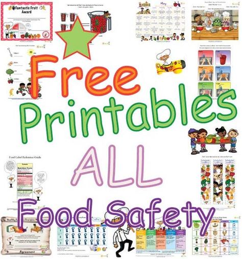 Food Safety Printables for Children Healthy Daily Meals, Kids Cooking Activities, Cooking In The Classroom, Free Printables For Kids, Lunch Box Bento, Nutrition Activities, Healthy Activities, Fire And Blood, Cooking Classes For Kids