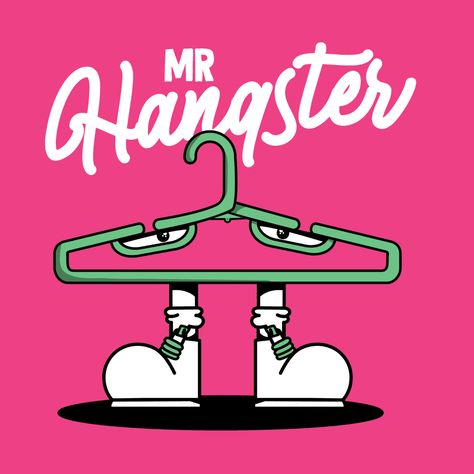 MEET MR HANGSTER... Inspired by a clothing hanger, this guy is chill vibes all day long and loves to hang out!  #illustrationchallenge #illustration #characterdrawing #graphicdesign #nzgraphicdesigner Hanger Clothes Design, Hangers Clothes Design, Fusion Clothes, Hanger Illustration, April Illustration, Box Of Tissues, Illustration Challenge, Clothing Hanger, Crane Design