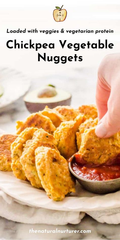 Vegetable Nuggets, Chickpea Nuggets, Veggie Nuggets, Healthy Finger Foods, Baby Led Weaning Recipes, Weaning Recipes, Vegetarian Protein, Toddler Lunches, Healthy Toddler Meals