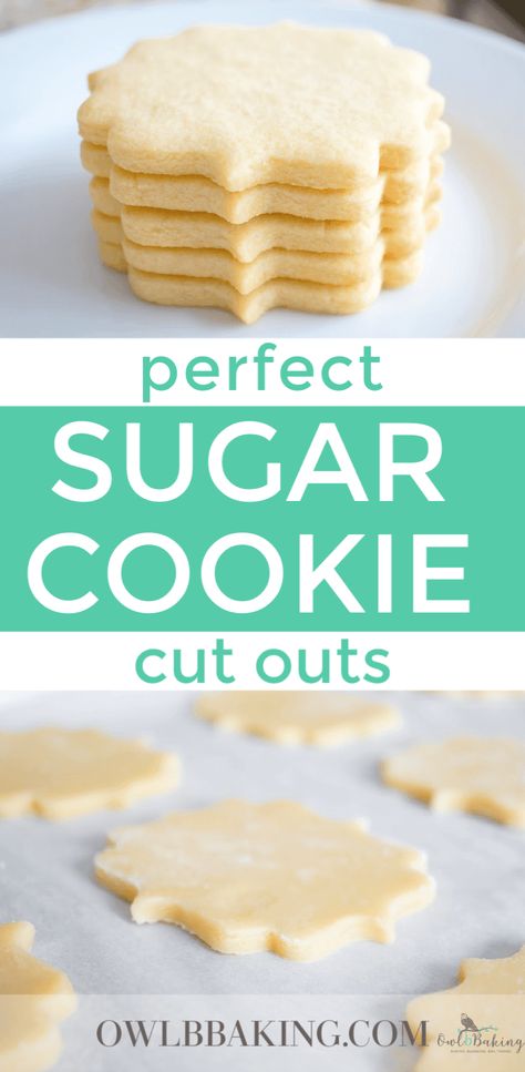 Sugar Cookie Cut Outs, Perfect Sugar Cookies, Sugar Cookie Recipe Easy, Best Sugar Cookie Recipe, Easy Sugar Cookies, Best Sugar Cookies, Sugar Cookie Recipe, Soft Sugar Cookies, Cutout Sugar Cookies