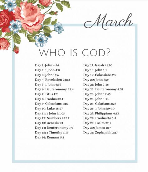 A scripture-a-day bible reading plan themed around who God is. Journaling Materials, Bible Writing, Daily Bible Reading Plan, Study Printables, Study Plans, Scripture Writing Plans, Verse Mapping, Bible Readings, Scripture Writing