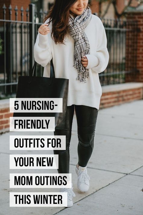 5 Nursing-Friendly Outfits for Your New Mom Outings This Winter, Winter Outfits, Winter Outfit Ideas, Outfit Inspo, Mom Outfits, Mom Style, Mom Fashion, Trending, Cute Outfits, Outfit Ideas, Winter Fashion, Easy Fall Breastfeeding Outfits, Fall Nursing Outfits, Winter Nursing Outfits, Nursing Friendly Outfits Fall, Postpartum Outfits Winter, Nursing Mom Outfits, Breastfeeding Friendly Outfits, Mom Style Winter, Mom Outfits Winter