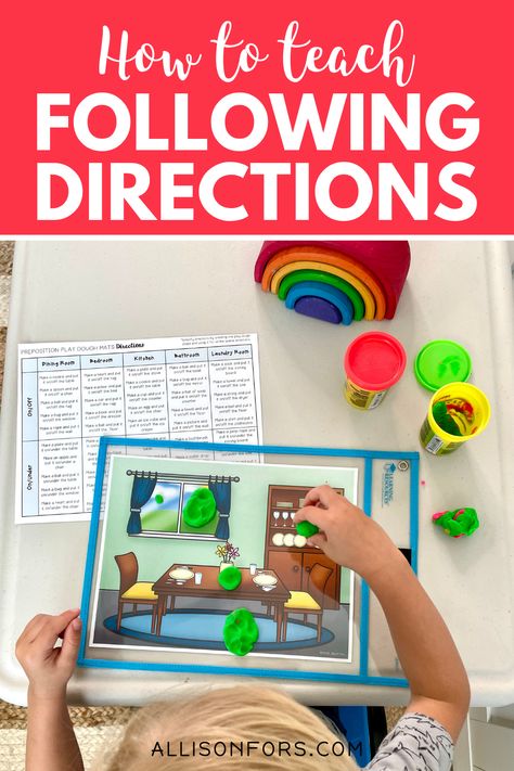 Use play dough mats to target several speech language goals. You can teach following directions, pronouns, prepositions, basic concepts, articulation, vocabulary, and so much more. Play dough provides a great sensory experience for preschoolers and elementary students. Pronoun Speech Therapy Activities, Free Slp Resources, Following Directions Speech Therapy, Fun Speech Therapy Activities, Semantics Activities, Speech Therapy Activities Elementary, Receptive Language Activities, Preschool Slp, Speech Games