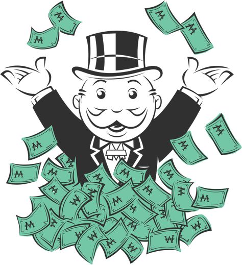 Man With Money, Money Design Art, Monopoly Pieces, Monopoly Cards, Money Clipart, Monopoly Man, Money Stickers, Monopoly Money, Monopoly Game