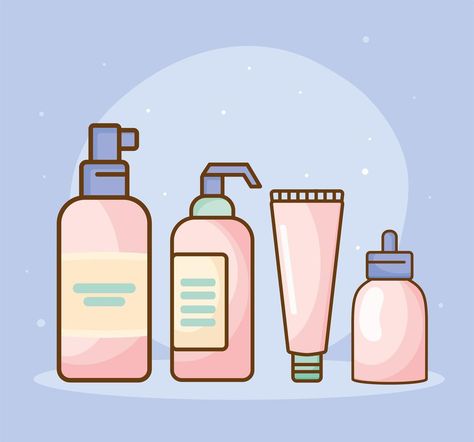 four skincare products icons Skincare Icon, Skincare Illustration, Teen Skincare, Kids Vector, Glow Up Tips, Glow Up?, The Four, Skincare Products, Vector Art