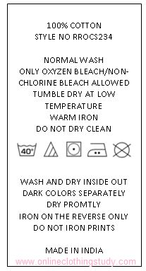 Apparel wash care label Care Label Symbols, Love Symbol Tattoos, Care Symbol, Clothing Labels Design, Washing Labels, Hang Tag Design, Shirt Label, Shirt Print Design, Garment Labels