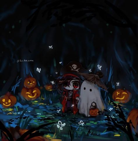 Teri on Instagram: "Hualian Halloween 👻👻👻 #tgcf #tgcffanart #xielian #huacheng #hualian" Anime Halloween, Book Icons, Halloween This Year, Halloween Icons, Heaven's Official Blessing, Kawaii Wallpaper, Halloween Wallpaper, Profile Photo, Ship Art