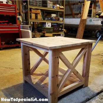 Diy End Table, End Table Plans, Farmhouse End Tables, Wood Table Diy, Rustic Farmhouse Living Room, Diy End Tables, Into The Wood, Country Furniture, Diy Furniture Table