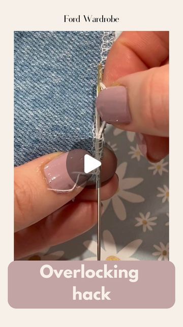 Annie Stafford - Learn to sew on Instagram: "Do as I say, not as I do 😫  I use to always cut off these thread tails, because what other option did I have? 💁🏼‍♀️  It wasn’t untill I came across this sewing hack that involves threading the tail back up your overlocking stitch to secure it, that I knew I had a new sewing hack to tuck up my sleeve.  By threading the tail back up the overlocking chain, it secures it, similar to a backstitch on a sewing machine.  Have you triced this sewing hack before? Comment below 👇🏻  Live, laugh, love, learn to sew 🐰  Annie xx  #sewing #sewistsofinstagram #sewinghacks #sewingtipsandtricks #sewingproject" How To Sew Without Thread Showing, Hand Sewing Hacks, Overlocking Stitch, Learn To Sew, Live Laugh Love, Threading, Sewing Hacks, Sewing Tutorials, Cut Off