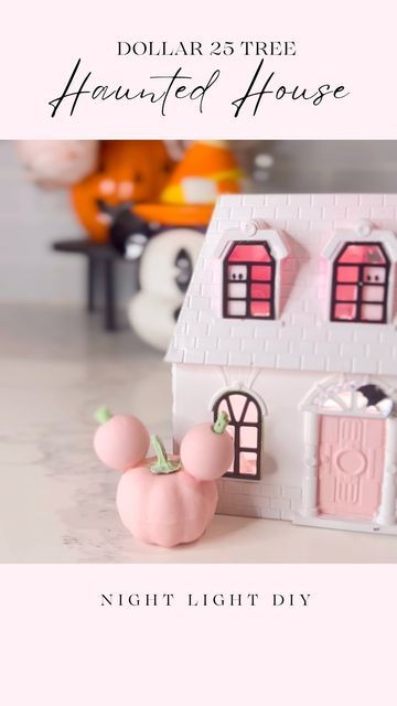 Build A Haunted House Craft, Dollar Tree Haunted House, Dollar Store Halloween Diy, Haunted House Craft, House Night, Doll House People, Spooky Spooky, My First Halloween, Halloween Post