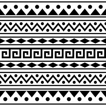 aztec pattern motifs ethnic seamless pattern vector in black and white color Reka Bentuk Dalaman, Art Chicano, Tattoo Black And White, Motif Art Deco, Pola Bordir, Aztec Art, Abstract Geometric Art, Tattoo Black, African Pattern