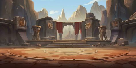 Gacha Battle Background, Battle Arena Concept Art, Battleground Background, Fantasy Arena, Battle Background, Arena Background, 2d Game Background, Gacha Background, Thumbnail Background