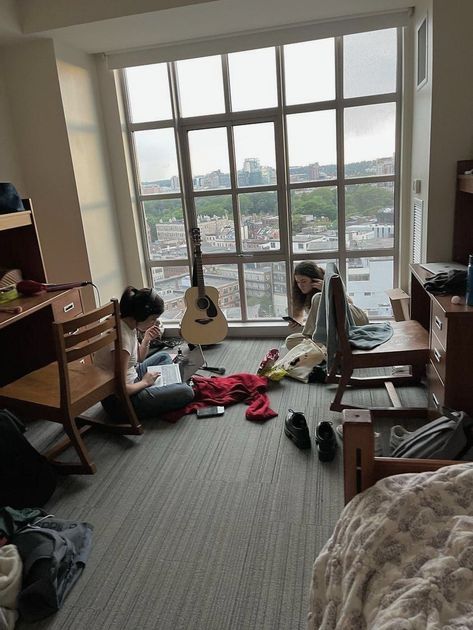 3 People Dorm Room, Boarding School Aesthetic Dorms, Berklee College Of Music Dorms, Student Dorm Aesthetic, Berklee Aesthetic, Boarding School Room Aesthetic, Nyu Dorm Aesthetic, Berklee College Of Music Aesthetic, School Dorm Aesthetic