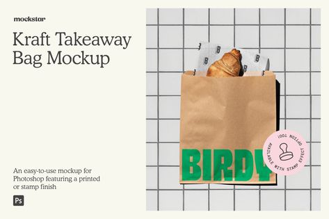 Kraft Bag Design, Brochure Food, Takeaway Packaging, Food Business Card, Food Paper, Food Mockup, Takeaway Food, Portfolio Photo, Menu Mockup