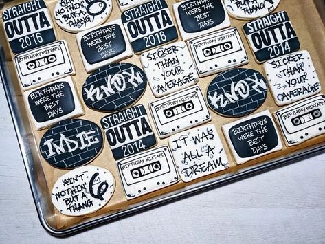 90s Hip Hop Cookies, Hip Hop Cookies Decorated, 90s Hip Hop Cake, Hip Hop Cake Ideas, Hip Hop Cookies, Hip Hop Birthday Party Ideas, Hip Hop Cake, Hip Hop Birthday Cake, Hip Hop Birthday Party