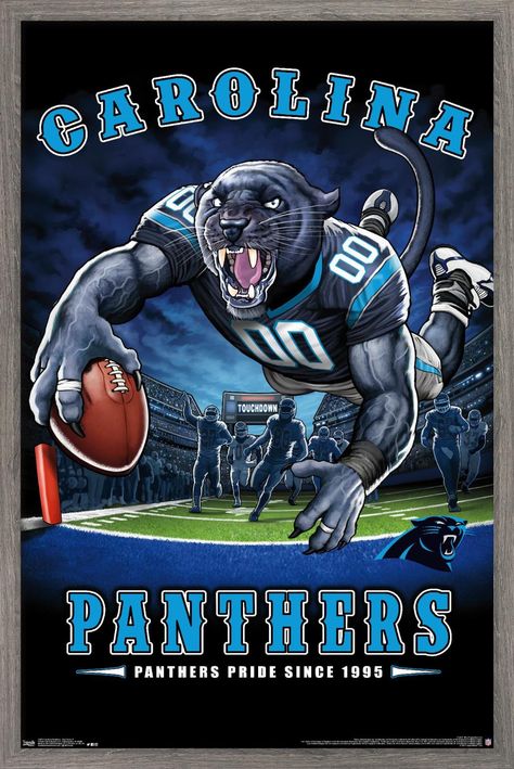 Carolina Panthers Football, Panthers Football, Nfl Carolina Panthers, Trends International, Wall Posters, Sports Art, Wall Poster, Carolina Panthers, Nfl Teams