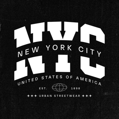 Logos On Shirts, Typography Inspiration Graphic Designers, New York Tshirt Design, Property Of Shirt Design, Streetwear Design T Shirts, Streetwear Design Ideas, Graphic Tee Ideas, Streetwear Typography, Font Canva Lettering