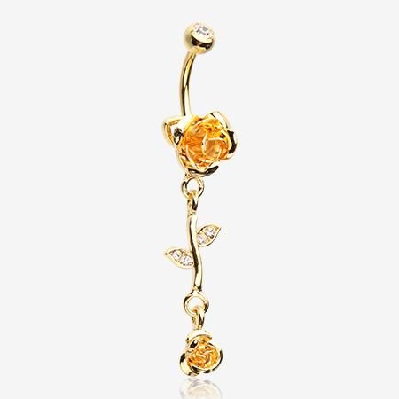 Belly Rings – BM25.com Body Jewelry Diy, Cookie Cat, Septum Piercing Jewelry, Belly Button Piercing Jewelry, Belly Piercing Jewelry, Mod Jewelry, Rose Vine, Button Piercing, Dangle Belly Rings