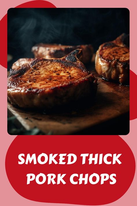 Grilling Thick Pork Chops, Thick Pork Chop Recipe, Pork Chops Juicy, Thick Pork Chops, Smoked Pork Recipes, Thick Cut Pork Chops, Perfect Pork Chops, Smoked Pork Chops, Bbq Pork Chops