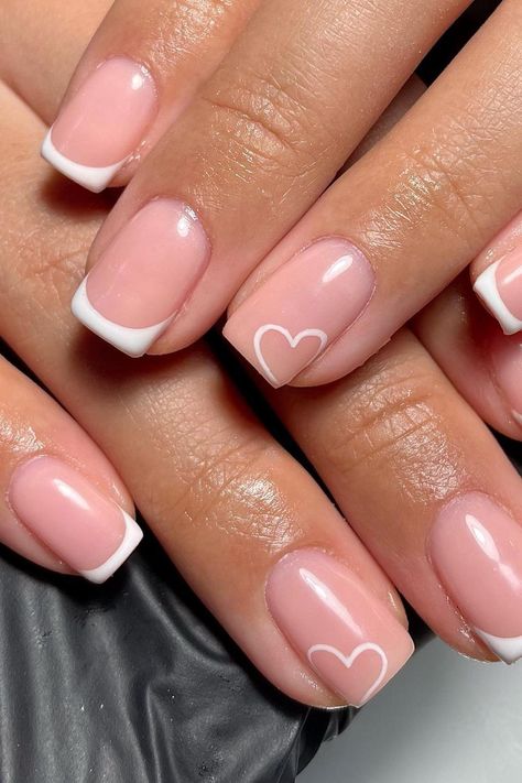 Short Almond Acrylic Nails Natural Pink, Super Short Simple Nails, Simple Bridesmaid Nail Ideas, Nail Ideas Not Acrylic For Kids, Graduation Nail Inspo Short, Nail Ideas For Kids Simple, Cute French Tips Short, Cute Nails For Middle School, Short Nail Designs For School