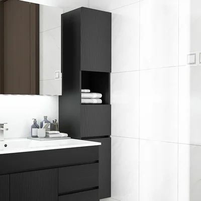 Modern Bathroom Cabinet with Drawers Wall Mounted Bathroom Cabinet with Doors with Shelf Bathroom Cabinet With Drawers, Wall Mounted Bathroom Cabinet, Modern Bathroom Cabinet, Wall Mounted Bathroom Cabinets, Cabinet With Drawers, Modern Bathroom Cabinets, Cabinet With Doors, Understated Style, Door Shelves