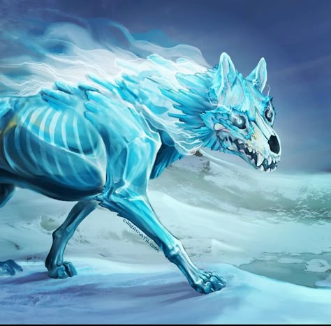 Ice Wolf, Matt Mercer, Wolf People, Snow Monster, Fantasy Wolf, Dnd Monsters, Desert Art, Fantasy Creatures Art, Fantasy Monster