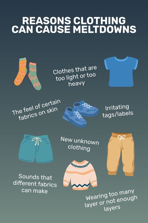 Clothing Sensory Issues, Sensory Friendly Clothing, Sensory Friendly Outfits, Sensory Friendly Outfits Adults, Sensory Clothing, Narrative Therapy, Asd Spectrum, Take Off Clothes, Sensory Disorder