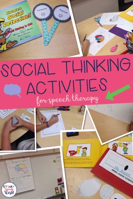 Tons of ideas for SLPs working with students on social thinking skills! Social skills can be hard to teach, but these activities are engaging, interactive, and perfect for your elementary caseload! Social Detective, Social Thinking Activities, Social Thinking Curriculum, Activities For Speech Therapy, Social Skills Lessons, Social Skills Groups, Slp Activities, Social Skills Activities, Teaching Social Skills