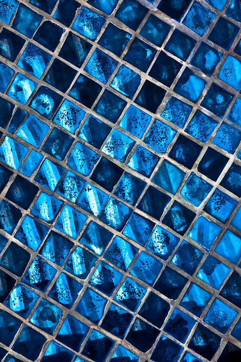 Tiled Blue Things That Are Blue, Blue Aesthetics, Blue Bathroom Tile, Everything Is Blue, Blue Mosaic, Wallpaper Tumblr, Foto Tips, Blue Bathroom, Feeling Blue