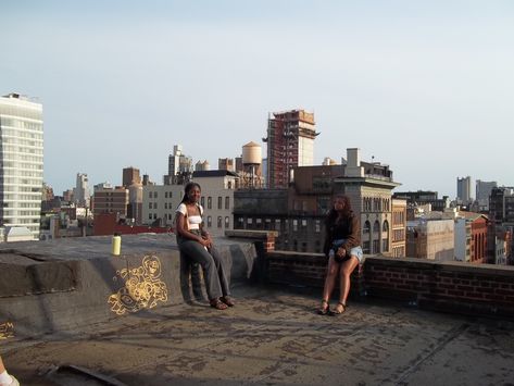 Photo of 2 friends on rooftop lower east side Lower East Side Nyc Aesthetic, Nyc Lower East Side, Lower East Side Aesthetic, Nyc Core, Diaries Aesthetic, Lower East Side Nyc, Land Scapes, Background References, Basketball Diaries