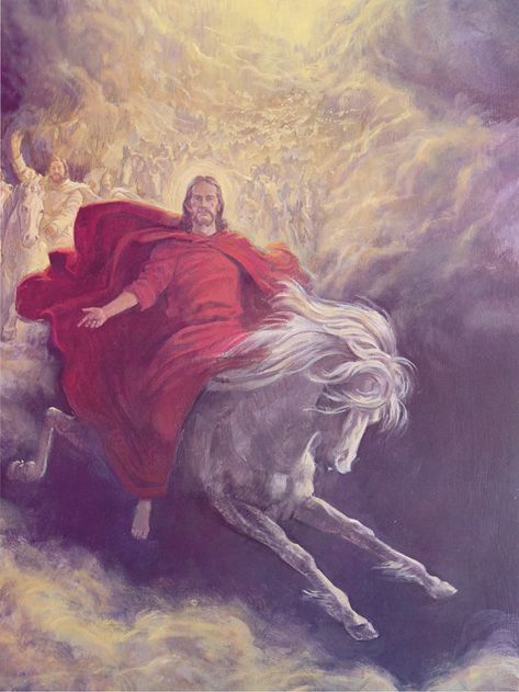 December 23–29. Revelation 12–22: “He That Overcometh Shall Inherit All Things” Jesus Second Coming, Revelation 12, Jesus Christ Painting, Pictures Of Christ, Heaven Art, Christian Images, Jesus Christ Art, Indie Art, Jesus Painting