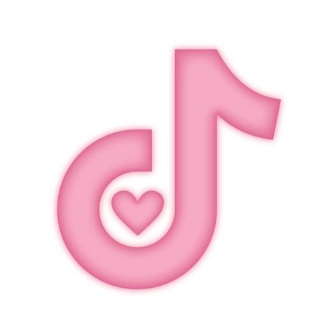 𝙏𝙄𝙆𝙏𝙊𝙆 𝘼𝙋��𝙋 𝙄𝘾𝙊𝙉 <3 Pink Icons For Apps, Icon For Apps, Pink Apps, Pink Tiktok, Heart App, Mobile App Icon, Desain Editorial, Pink Icons, Images Kawaii