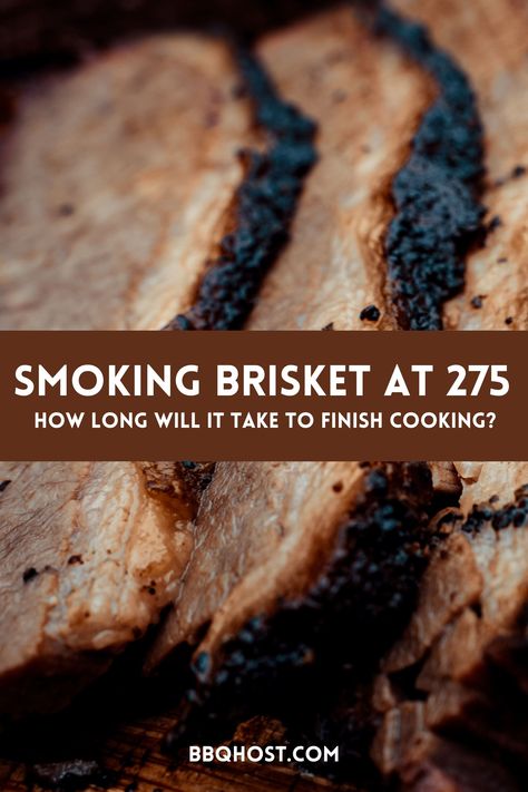 Barbecue lovers know that beef brisket is a tough cut that benefits from long, slow cooking. Wondering about setting your smoker to 275 degrees for your smoked brisket? This temperature for cooking smoked brisket can work, but how long should it cook to achieve perfect results? Our guide offers clear steps on how to cook a brisket and manage cooking brisket times. Looking for the best way to smoke your brisket? Check out our tips! How To Cook A Brisket, Brisket In Roaster Oven, Smoked Brisket Rub, Cooking Brisket, Smoker Brisket, Brisket Flat, Brisket Recipes Smoked, How To Cook Brisket, Smoked Beef Brisket