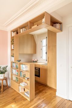 Modern Köksdesign, Apartemen Studio, Small Apartment Design, Hemma Diy, Tiny Spaces, Tiny House Interior, Tiny Apartment, Office Setup, Tiny House Living