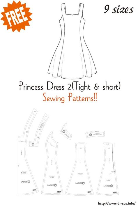 Pola Blus, Dress Sewing Patterns Free, Haine Diy, Sewing Projects Clothes, Free Sewing Patterns, Fashion Design Patterns, Pola Sulam, Diy Sewing Pattern, Sewing Design