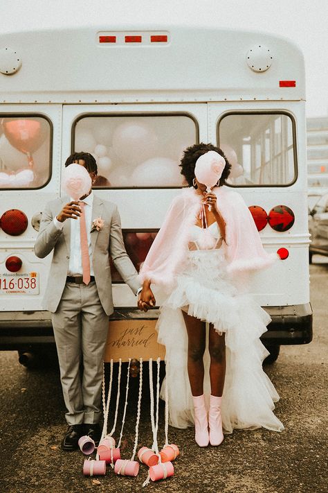 Coney Island Hot Dog, Pink Cape, Elopement Announcement, Nyc Elopement, Photography Trends, Couples Portrait, Barbie Wedding, Glam Makeup Look, 100 Layer Cake