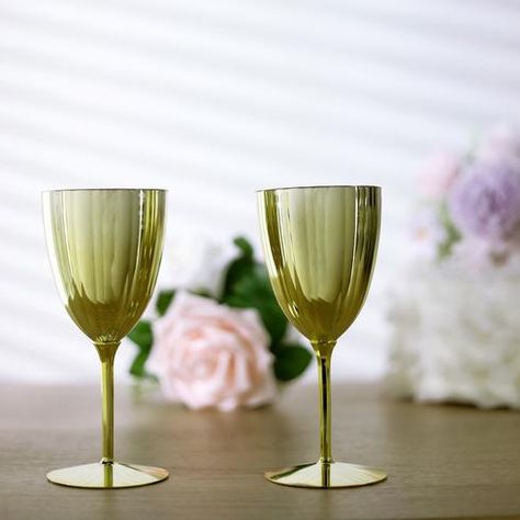 Crystal wine glasses