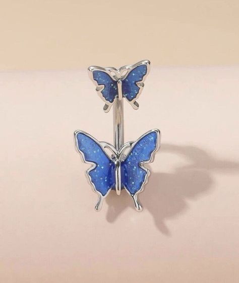 Butterfly Belly Bar / Belly Ring - Body Piercing Jewellery  | eBay Cute Belly Button Piercing, Bellybutton Piercings, Belly Button Piercing Jewelry, Belly Piercing Jewelry, Embellished Fashion, Belly Button Jewelry, Pretty Jewelry Necklaces, Cool Piercings, Butterfly Decor