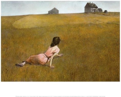 Christina's World, Andrew Wyeth Art, Realism Landscape, Andrew Wyeth, Country Scenes, Realism Art, Historical Art, Art Print Poster, Landscape Nature