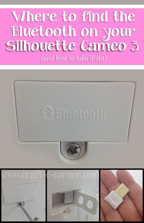 Where to find the Bluetooth on your silhouette cameo 3 and how to take it out. Silhouette Cameo Beginner, Silhouette Cameo 3, Silhouette Cameo Crafts, Silhouette School, Silhouette Cameo Tutorials, Silhouette Diy, Silhouette Tutorials, Learn Calligraphy, Silhouette Cameo Machine