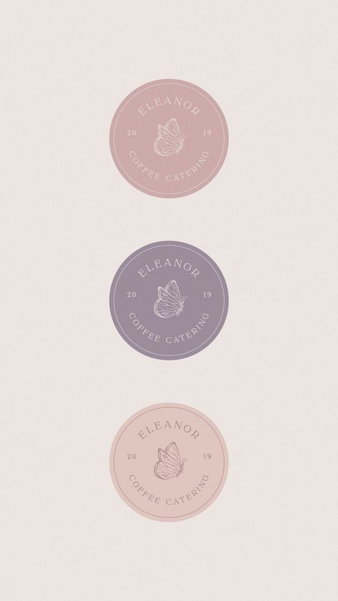 Lavender Palette Color, Lilac Branding Color Palette, Color Palette With Lavender, Mauve Branding, Soft Logo Design, Lavender Logo Design, Lilac Branding, Made With Love Logo, Lavender Branding