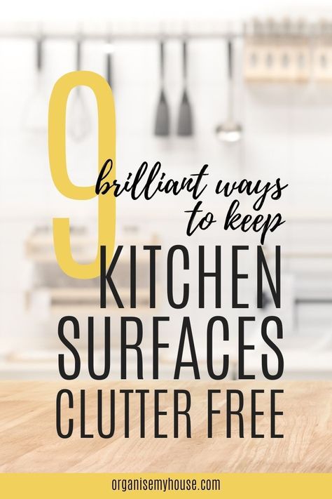 Love these ideas for easy kitchen countertop organisation inspiration. Tips to help the space feel more clutter free, I can't wait to see my worktop again! Kitchen Worktop Organisation, Clutter Free Kitchen Countertops, Organizing Kitchen Countertops, Organisation Inspiration, Paperwork Storage, Uncluttered Kitchen, Home Organisation Tips, Counter Clutter, Kitchen Countertop Organization