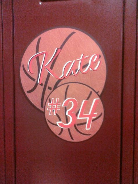 basketball decorations for locker | Basketball player locker decoration Basketball Locker Signs Ideas, Girls Basketball Poster Ideas, Basketball Locker Signs, Soccer Locker Decorations, Locker Posters, Girl Locker Decorations, Basketball Locker Decorations, Locker Room Decorations, Soccer Locker