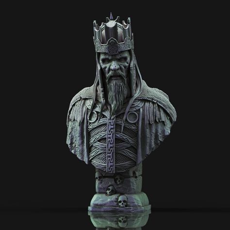 Lord Of The Rings Tattoo, Dead King, Drawing Programs, Warrior King, Afrique Art, Stl File Format, Daz Studio, Ceramic Pendant, Chess Pieces