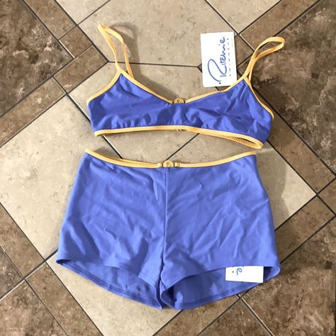 Cute Periwinkle Bikini With Boyshort Bottoms. Boyshort Swimsuit Bikinis, Boyshort Swimsuits For Women, Boyshort Swimwear, Summer Swim, Swim Suits, Swimsuit Fashion, Swimwear Collection, Casual Style Outfits, Swim Suit