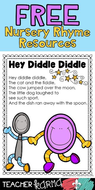 Hey Diddle Diddle! 3 FREE nursery rhyme resources includes printable readers and ebook!! These are just perfect for guided reading groups. Nursery Rhymes Kindergarten, Nursery Rhyme Lessons, Free Nursery Rhymes, Rhyming Preschool, Nursery Rhyme Crafts, Rhymes Lyrics, Nursery Rhymes Lyrics, Nursery Rhymes Preschool, Nursery Rhyme Theme