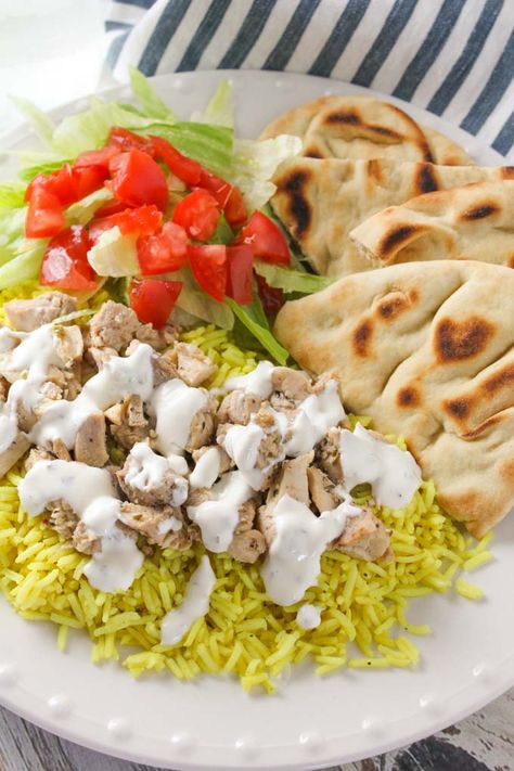 Hala Guys White Sauce, White Sauce Recipe Halal Guys, Egyptian Chicken And Rice, Halal Sauce Recipe, Halal Guys Recipe, Halal Guys Chicken, Shawarma Rice, The Halal Guys, Halal Guys