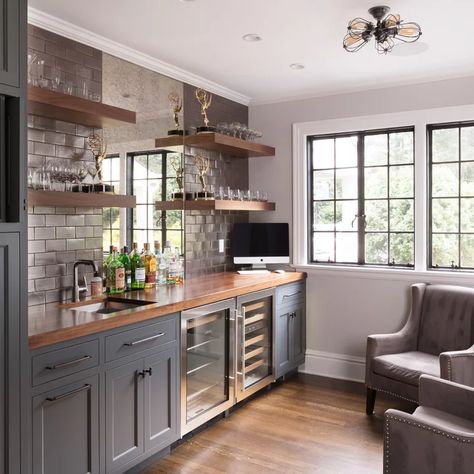 75 Beautiful Home Design Pictures & Ideas - March, 2021 | Houzz Wet Bar Ideas, Renovation Facade, Wet Bar Basement, Basement Wet Bar, Wet Bar Designs, Kitchen Wet Bar, Home Bar Ideas, Custom Kitchen Remodel, Home Wet Bar