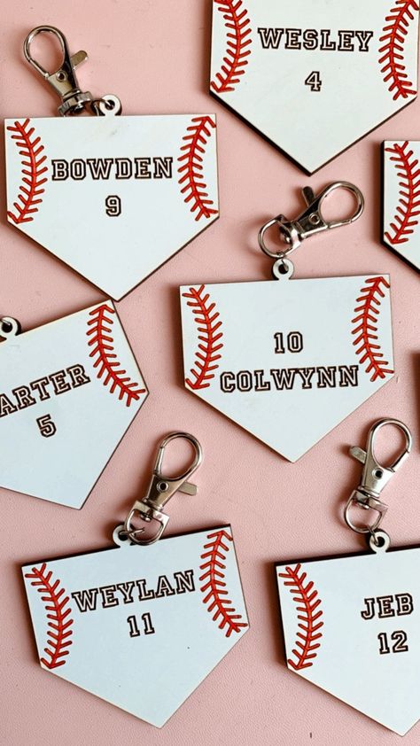 Baseball Favors, Baseball Treats, Baseball Bag Tags, Baseball Home Plate, Baseball Team Gift, Baseball Theme Birthday, Team Snacks, Personalized Bag Tags, Gifts For Baseball Players