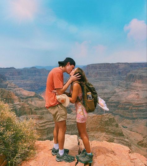 Couple Hiking Pictures, Hiking Couple Pictures, Mccall Gilbert, Arizona Fits, Cute Hiking Pictures, Hiking Pose, Awe Of God, Hike Pictures, Hiking Picture Ideas